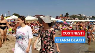 🇷🇴4K Plaja CHARM BEACH  VIDEO TOUR WALK BEACH COSTINESTI BEACH CONSTANTA  ROMANIA [upl. by Kandace]