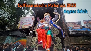 Cuffe parade cha maharaja agaman sohla 2023  Lalbaug beats 🔥 [upl. by Cioffred]