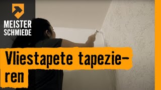 Vliestapete tapezieren Planung amp Untergrundvorbereitung  HORNBACH Meisterschmiede [upl. by Ilime]