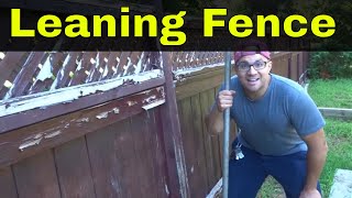 How To Fix A Leaning Fence PostEasiest Method [upl. by Raymonds]