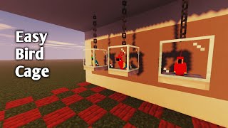 How to make Parrot cage in minecraft minecraft [upl. by Rehsu]