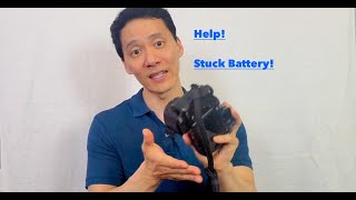 Swollen stuck battery inside a camera Yikes [upl. by Otter363]