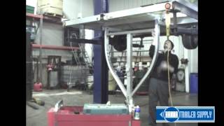 Triton 07984 Snowmobile Trailer Wishbone Tongue Spring Lift Kit Install [upl. by Darda]