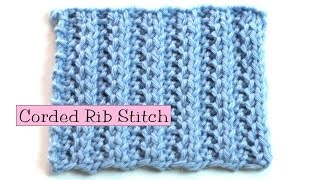 Fancy Stitch Combo  Corded Rib [upl. by Nonnel]