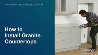 Kitchen  How to Install Granite Countertops [upl. by Gaultiero]