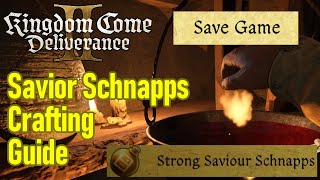 Kingdom Come Deliverance 2 Savior Schnapps crafting guide how to save game often [upl. by Saba]