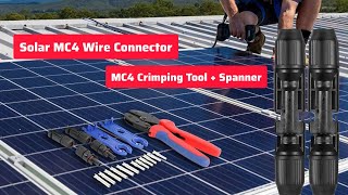 Wiring a Solar MC4 Connector the right way  MC4 Crimping Tool  Spanner [upl. by Notanhoj901]