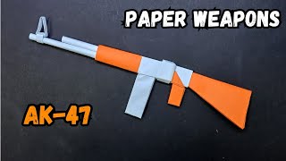 PAPER 47AK WITHOUT GLUE  HOW TO MAKE ORIGAMI 47AK WITHOUT GLUE [upl. by Cleveland]