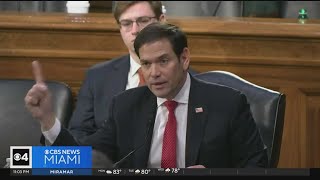 Sen Marco Rubio grills Mayorkas about policy towards Cuban refugees [upl. by Arbmik]