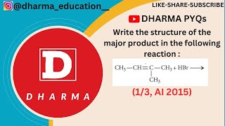 Write the structure of the major product inthe following reaction 13 AI 2015 [upl. by Humfrey866]