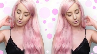 How To Pastel Pink Hair Tutorial  by tashaleelyn [upl. by Ahtelra]