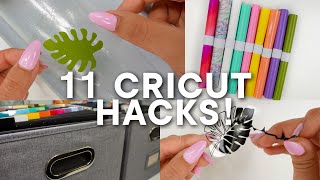 11 CRICUT HACKS UNDER 10 MINUTES 🔥 [upl. by Ynad]