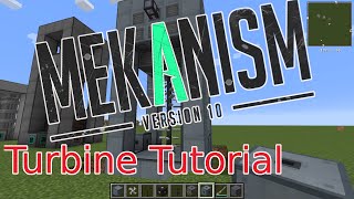 Minecraft Mekanism Turbine Tutorial [upl. by Aihsad]