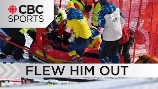 American alpine skier Tommy Ford airlifted after heavy crash in Adelboden  CBC Sports [upl. by Virgilia]