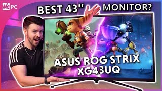 Asus ROG Strix XG43UQ Monitor Review BEST HDMI 21 43 Inch GAMING Monitor [upl. by Nereil939]