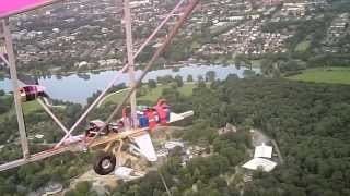 Aerial video Allwetterzoo and Aasee in Münster with my SuperSkyflex rogallo plane [upl. by Ycniuq]