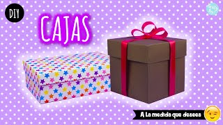 Como hacer una caja de regalo 🎁  Hazlas a la medida que desees Partypop DIY🎉 [upl. by Adai]