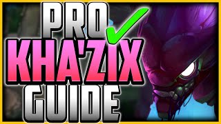 HOW TO PLAY KHAZIX JUNGLE amp CARRY  NEW OP BUILDRUNES  KhaZix Guide Season 11 League of Legends [upl. by Cheslie]