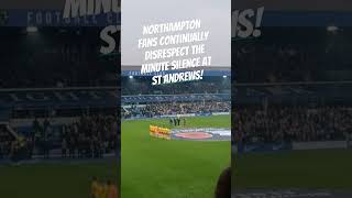 Rememberance day  St Andrews Northampton fans continued to disrespect it with outbreaks throughout [upl. by Asiaj819]