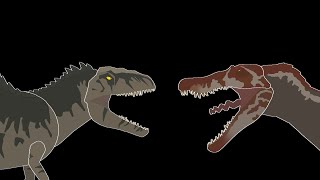 Spinosaurus vs giganotosaurus [upl. by Ardnasak131]