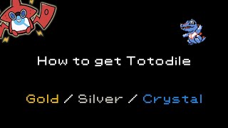 How to get Totodile in Pokemon GoldSilverCrystal 158 [upl. by Herr117]