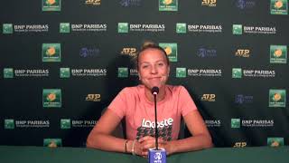 Anett Kontaveit Third Round Press Conference 2021 BNP Paribas Open [upl. by Eltrym]