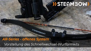 Vorstellung des Steambow SchnellwechselWurfarmkits für die AR6 Stinger II Pistolenarmbrust [upl. by Shelly]