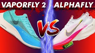 NIKE VAPORFLY 2 VS ALPHAFLY UltraSersh [upl. by Enneire282]