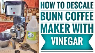 HOW TO DESCALE Bunn Speed Brew Classic  Velocity GRB Coffee Maker [upl. by Arakal]