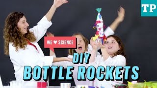 How to make plastic bottle rockets  Science Experiments for Kids [upl. by Amalburga]