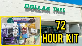 DOLLAR TREE 72 Hour Survival kit Make yours before it’s too late [upl. by Charis]