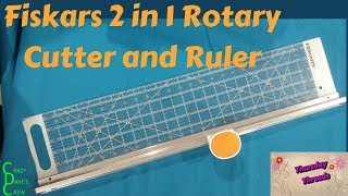 Fiskars 2 in 1 Rotary Cutter and Ruler Combo Review [upl. by Valente]