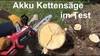 Einhell GE LC 18 Li Kit Akku Kettensäge im Test von The Handyman [upl. by Settle]