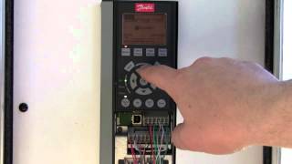 VFD operation Danfoss FC102 NHA tutorial Variable Frequency Drive HandOffAutowmv [upl. by Mechelle]