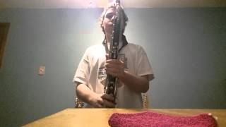 Comparison  Alto vs Bass Clarinet [upl. by Xyla128]