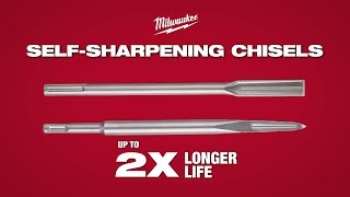 Milwaukee® SDS Max amp SDS Plus SelfSharpening Chisels [upl. by Naek694]