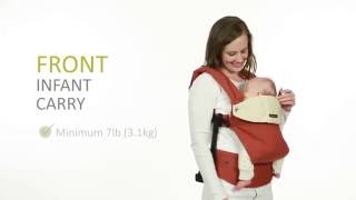 lillebaby COMPLETE Baby Carrier  Infant Seat Facing In Carry Instructions [upl. by Marvella]