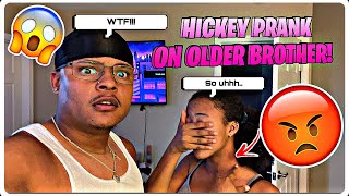 15 YEAR OLD SISTER DOES HICKEY PRANK ON OLDER BROTHER PT 2 [upl. by Yee]