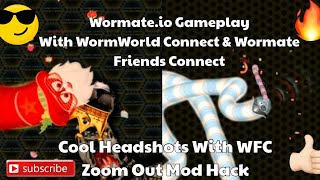 Wormateio Gameplay With WWCampWFC ExtensionCoolHS With WFC Zoom Out Mod Hack😎🔥👍🏻TheGamingKingYT [upl. by Xxam]