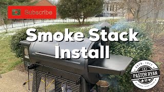 Smoke Stack Install on a Pit Boss [upl. by Malha424]