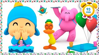 🎂 POCOYO in ENGLISH  HAPPY BIRTHDAY SURPRISE 95 min Full Episodes VIDEOS and CARTOONS [upl. by Atinra]