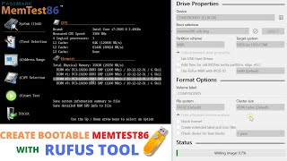 Guide to create a Bootable Memtest86 USB with Rufus [upl. by Stephi64]