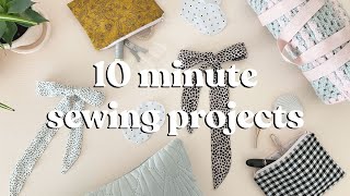 Sewing Projects To Make In Under 10 Minutes  Part 2 [upl. by Perzan]