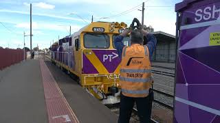 Australian Trains  SHUNTING the Locomotive Hauled Shepparton Passenger Train at Shepparton Station [upl. by Jock]