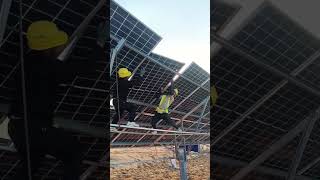 Installation process of photovoltaic panels [upl. by Johna544]