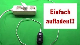 BMW Schlüssel aufladen  laden wenn der Akku leer ist just charge [upl. by Anamuj560]