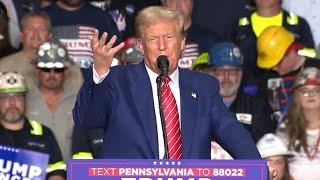 Donald Trump full speech at rally in Johnstown PA Aug 30 2024 [upl. by Phillis706]