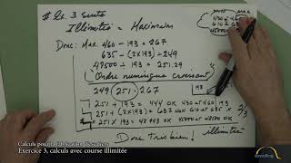 Exercice 3 calculs descalier avec course illimitée [upl. by Ainosal]