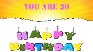 30 Years Old Birthday Song Wishes [upl. by Ettennan]