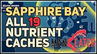 All Sapphire Bay Nutrient Caches Maneater [upl. by Kecaj]